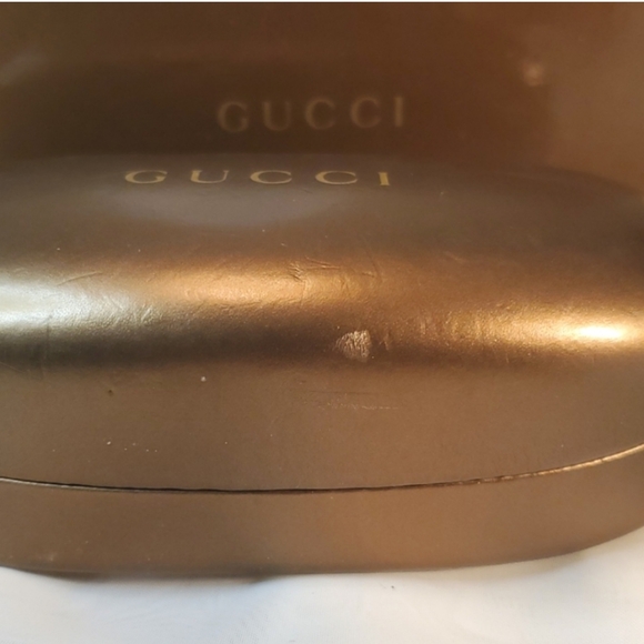 GUCCI HARD CLAM-SHELL EYEGLASS CASE - Picture 4 of 5